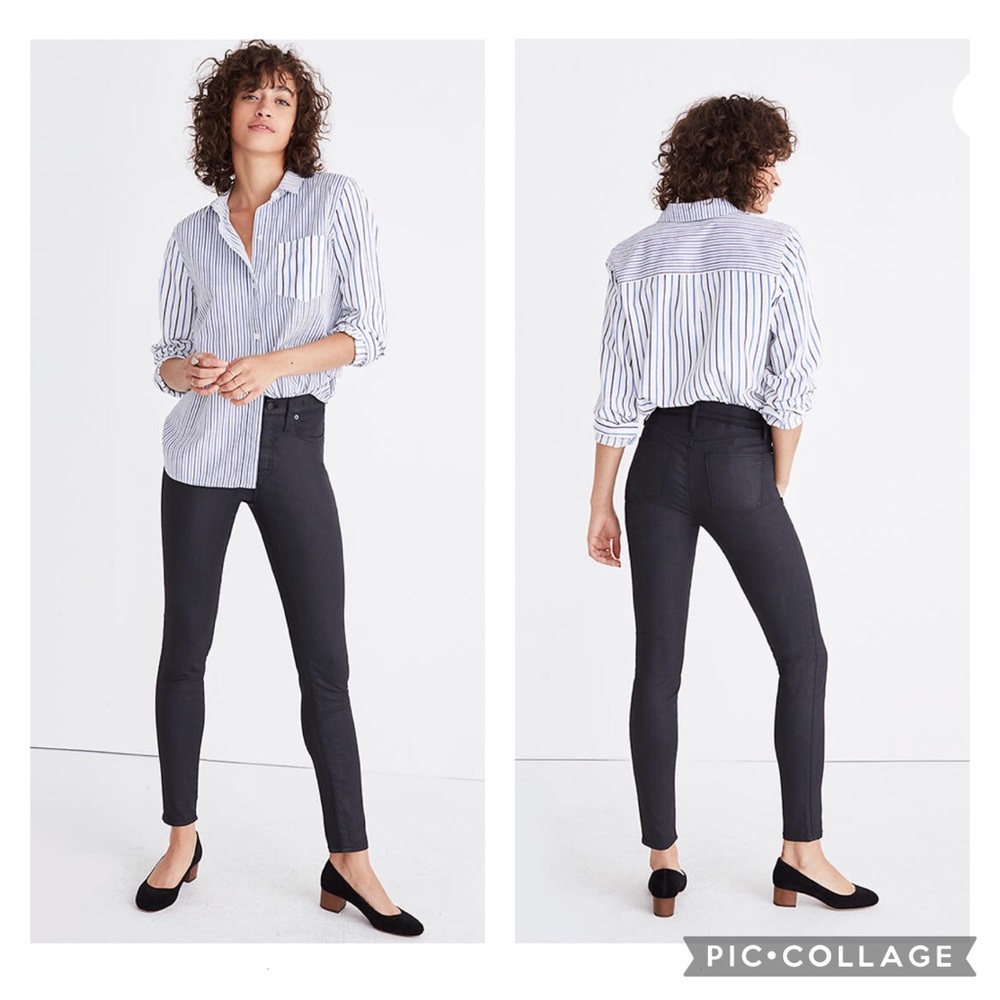 Madewell 9” High-Rise Skinny Jeans Coated Edition